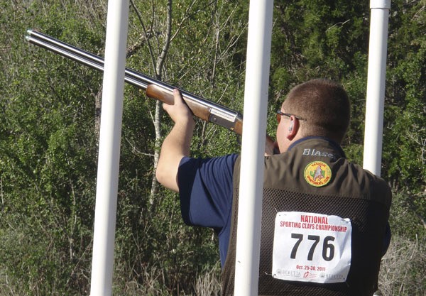 Islander Mikie Hoffmann takes aim at the sporting clays national championships