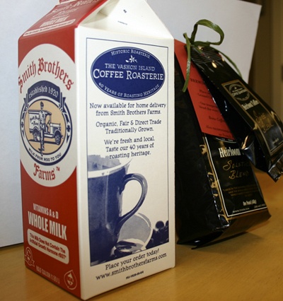 Vashon Island Coffee Roasterie's beans can now be ordered and delivered through the Smith Brothers.