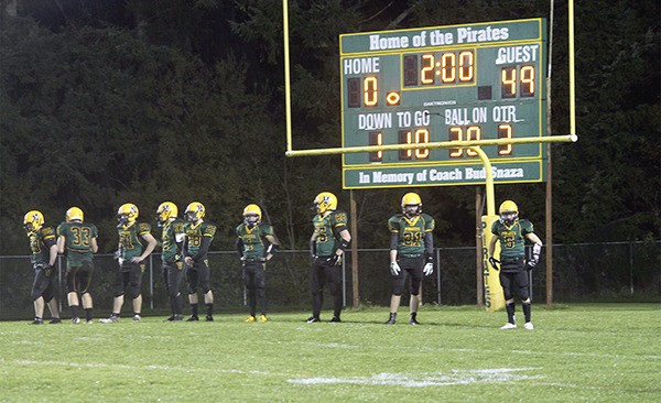 The Pirates’ small numbers were especially apparent at the Homecoming game