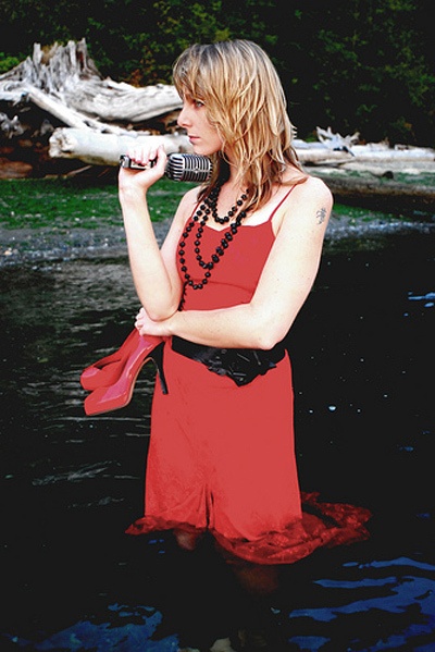 Katrina Wible plays at the Red Bike on Friday.