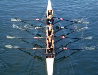 The rowers of Vashon Island Rowing Club’s mixed quad are