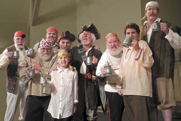 Gordon Millar (center) as the Pirate King