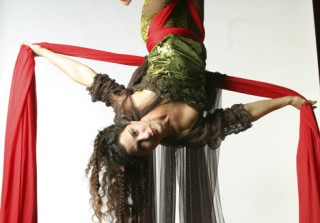 Aerialist Esther Edelman will be one of many featured performers at Islewilde’s benefit.