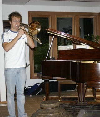 Ramsey Walker has played the trombone for five years.