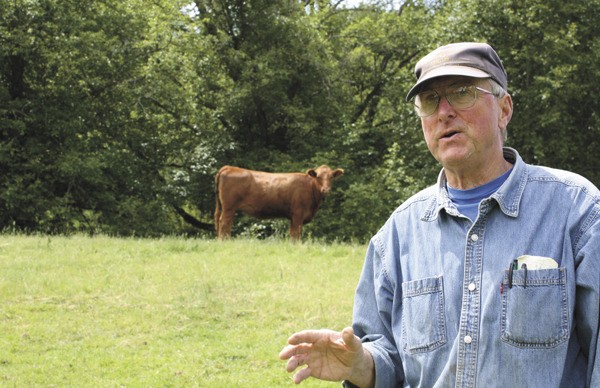 George Singer’s family has been raising cattle on the Singer Farm for more than 50 years.