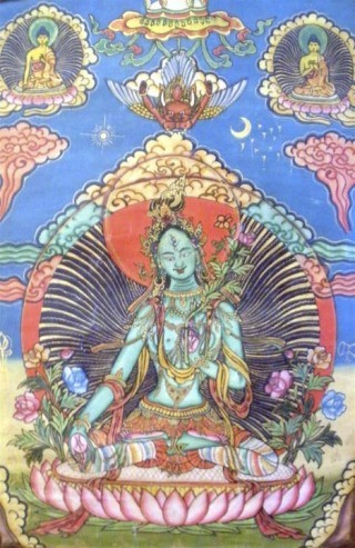 A traditional Tibetan thangka.