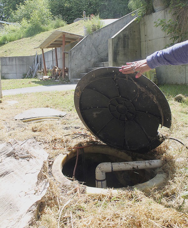 King County is pressuring homeowners to address septic systems such as this unapproved one on Quartermaster Harbor.