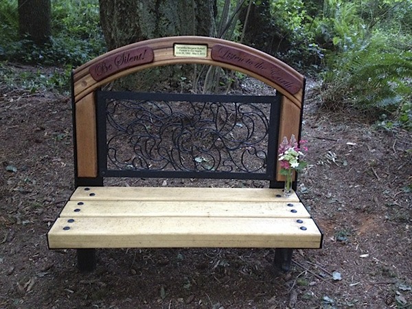 This bench honors Samantha Burkart.