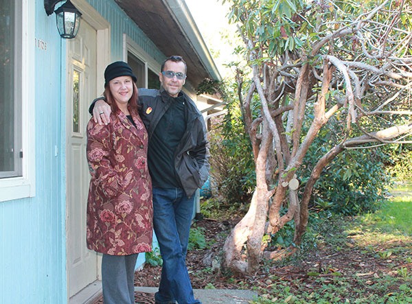 Maria Glanz and Kenny Judd feel fortunate to have found an island home in their price range.