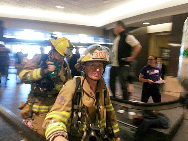 Longtime VIFR volunteer Mike Kirk was the oldest firefighter to complete the stair climb.