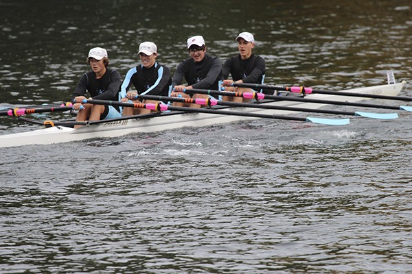 The men’s junior quad placed first at the Head of the Lake last weekend.