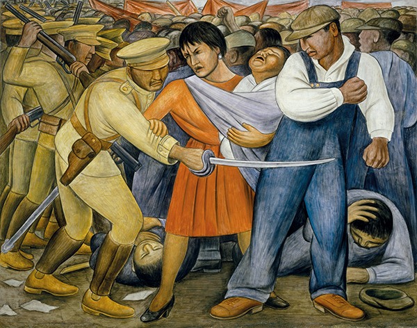 “The Uprising” by Diego Rivera