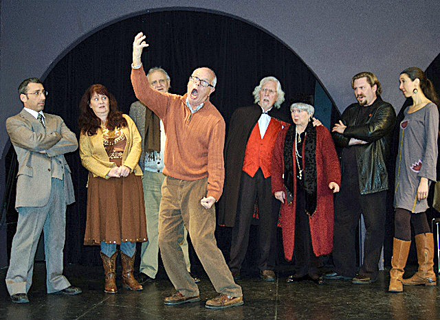 Veteran Drama Dock actors are joined by a crew of fresh faces in the holiday farce “Inspecting Carol