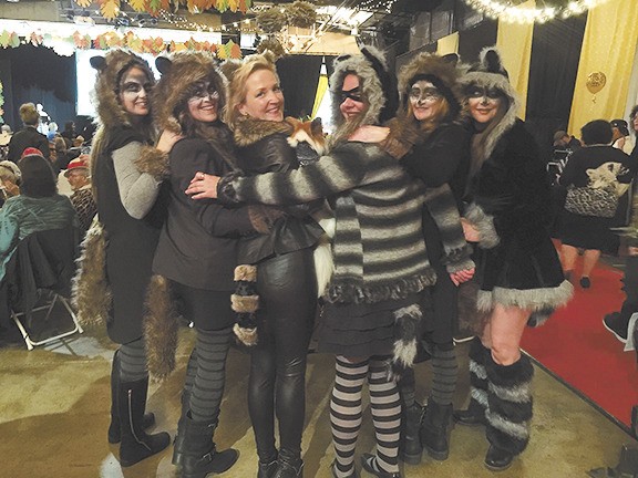 A group of raccoons gathers at this year’s Vashon Island Pet Protectors’ Fur Ball. The event was held Saturday night at the O Space and was a fundraiser for the organization.