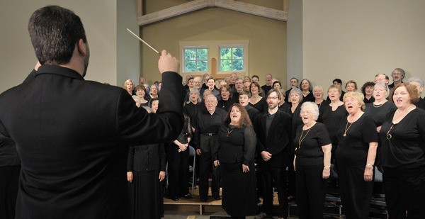 Gary D. Cannon conducts Vashon Island Chorale in a concert appearance at Bethel Church.