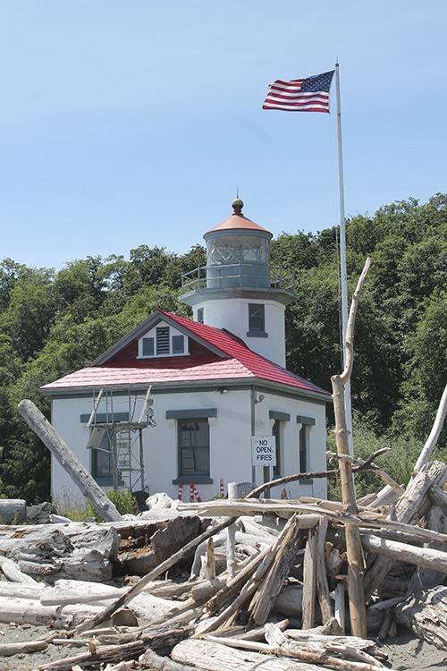 The roofing project at Point Robinson Lighthouse is nearly complete.