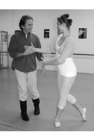 Martin Koenig and Ravenna Koenig rehearse a scene in “Pinocchio.”