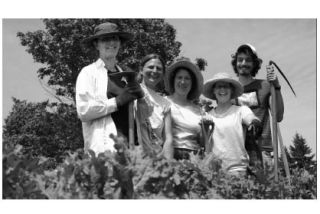 Members of Shoulder-to-Shoulder farm — from left to right