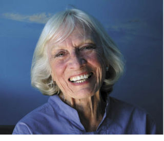 Kaj Wyn Berry in her studio in Burton