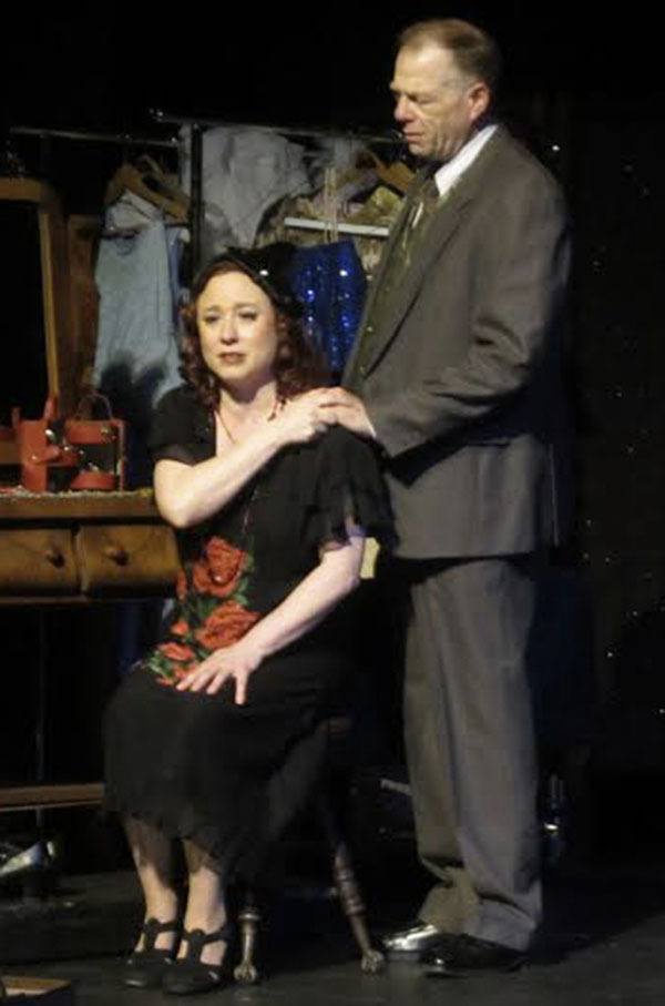 Stephanie Murray as Rose and Phil Dunn as Herbie in Drama Dock’s “Gypsy.”