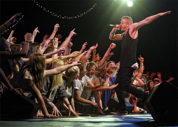 Macklemore's concert on Vashon was one of many memorable music and arts events on Vashon in 2011.