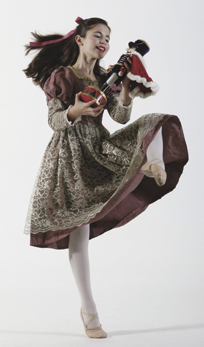 Marisa McTighe dances the role of Clara in “The Nutcracker.”