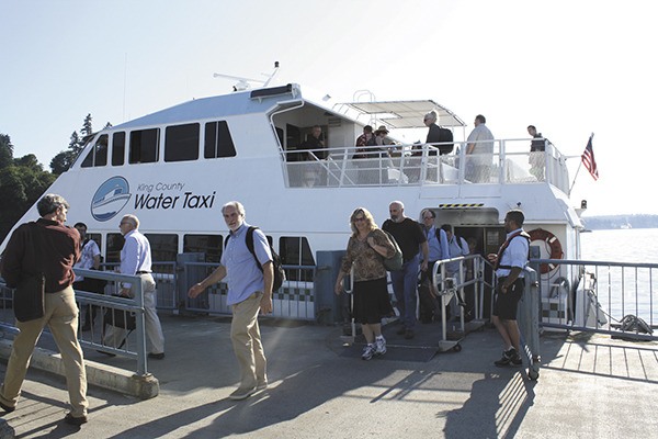 Ridership on the Vashon to downtown Seattle water taxi route peaked last year
