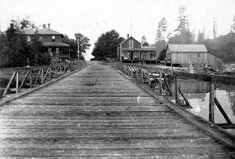 The above photo was likely taken in 1906 and shows the dock where cars boarded the “Vashon Island” ferry.
