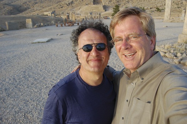 Abdi Sami with Rick Steves in Iran.