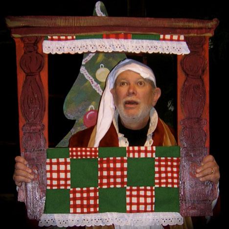 Chaim Rosemarin as Scrooge.