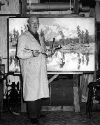 Norman Edson in his studio.