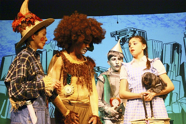 Youth Theater rehearse for “The Wizard of Oz.”