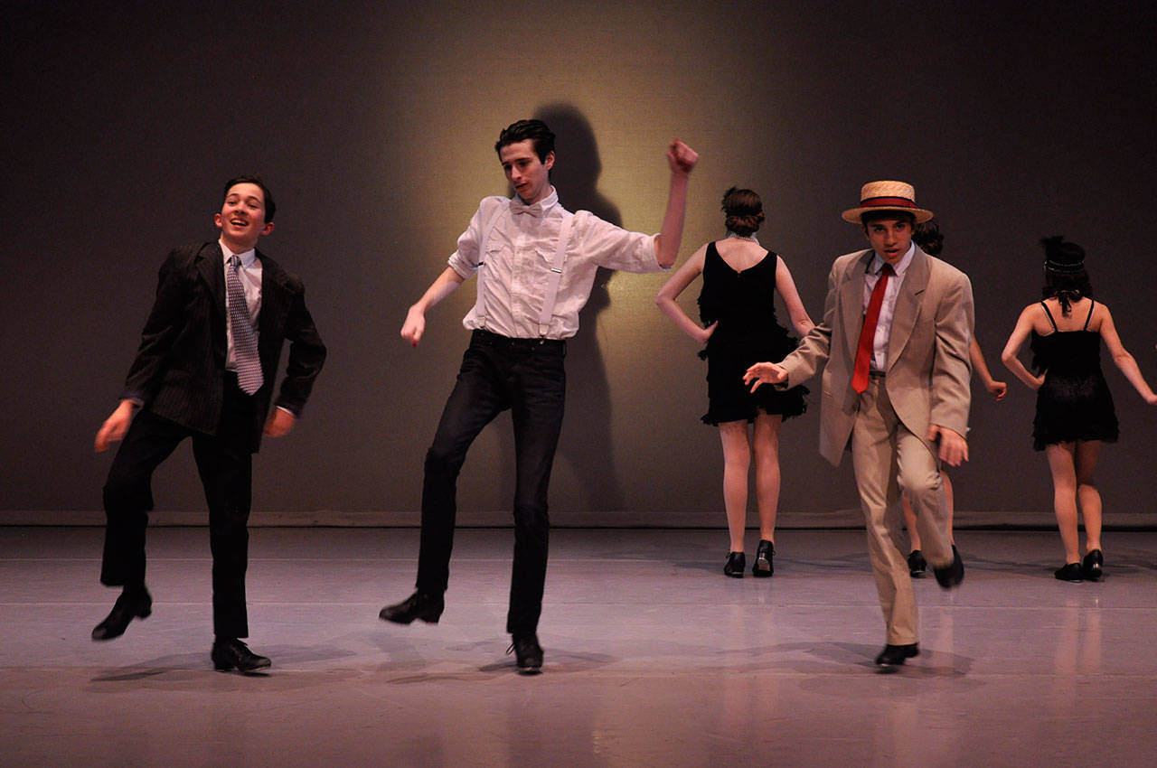 Students rehearse for “Original Works.” (Emily Browne Photo)