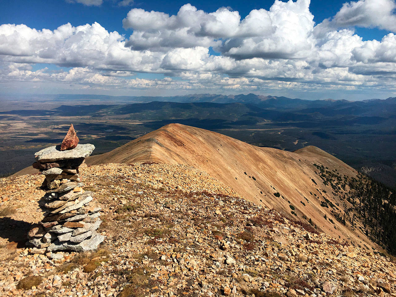 View from 12,300-foot Parkview Mountain in Colorado on the Continental Divide Trail. (Lizzy Corliss Photo)