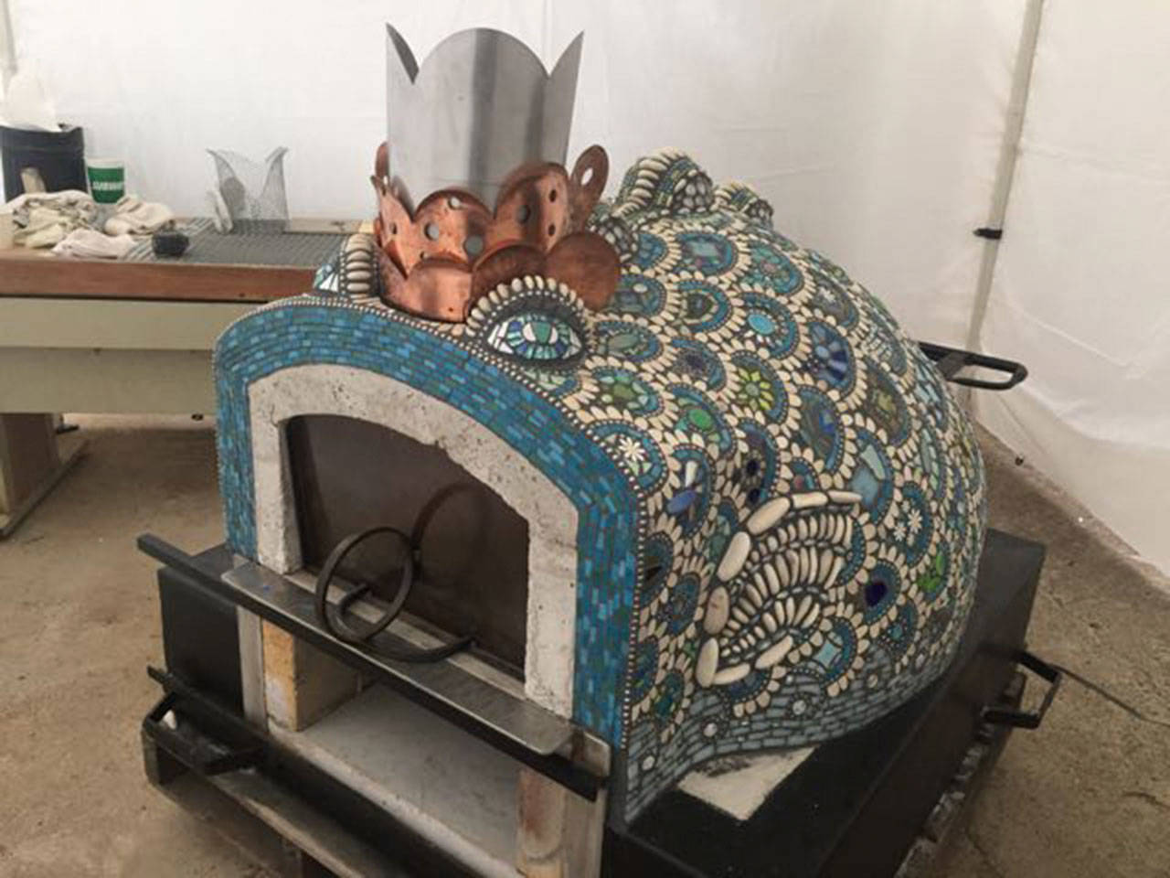 “Neptuna” pizza oven designed by Summers and Edelstein. (Courtesy Photo)