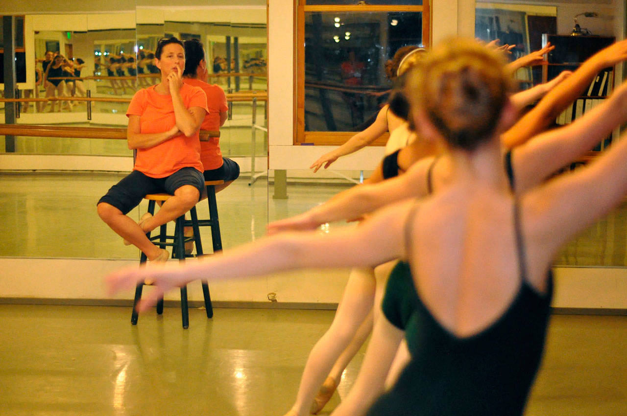 Christine Juarez teaches her Ballet 4 students. (Courtesy Photo)