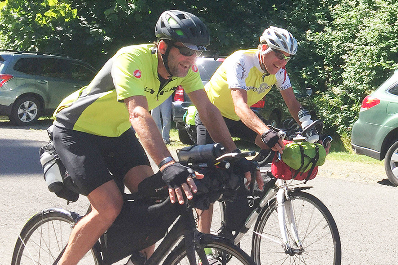 After two months, duo finishes cross-country bicycle trip