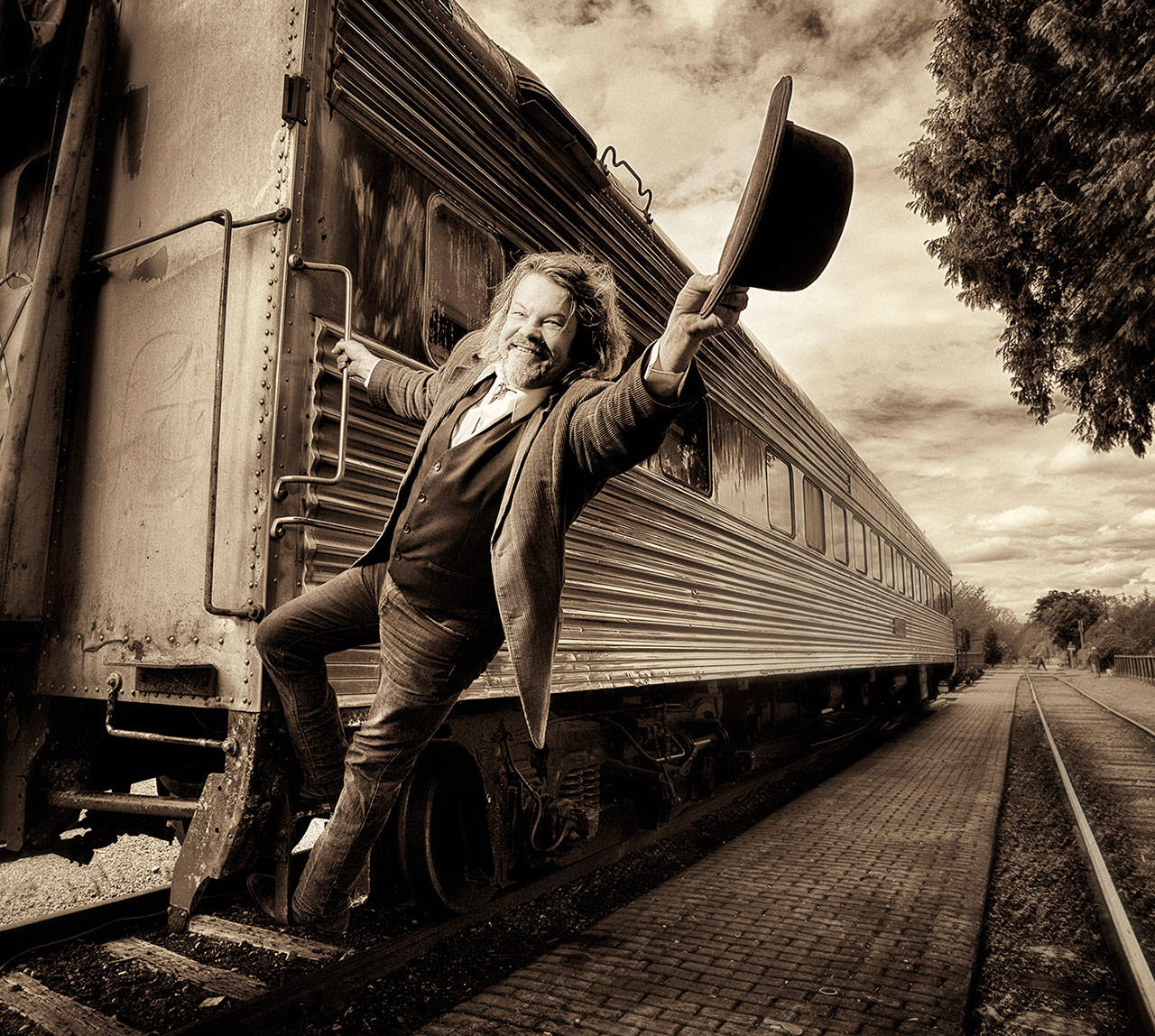 Gregg Curry at the Northwest Railway Museum, Snoqualmie, Washington. (Rick Dahms Photo)