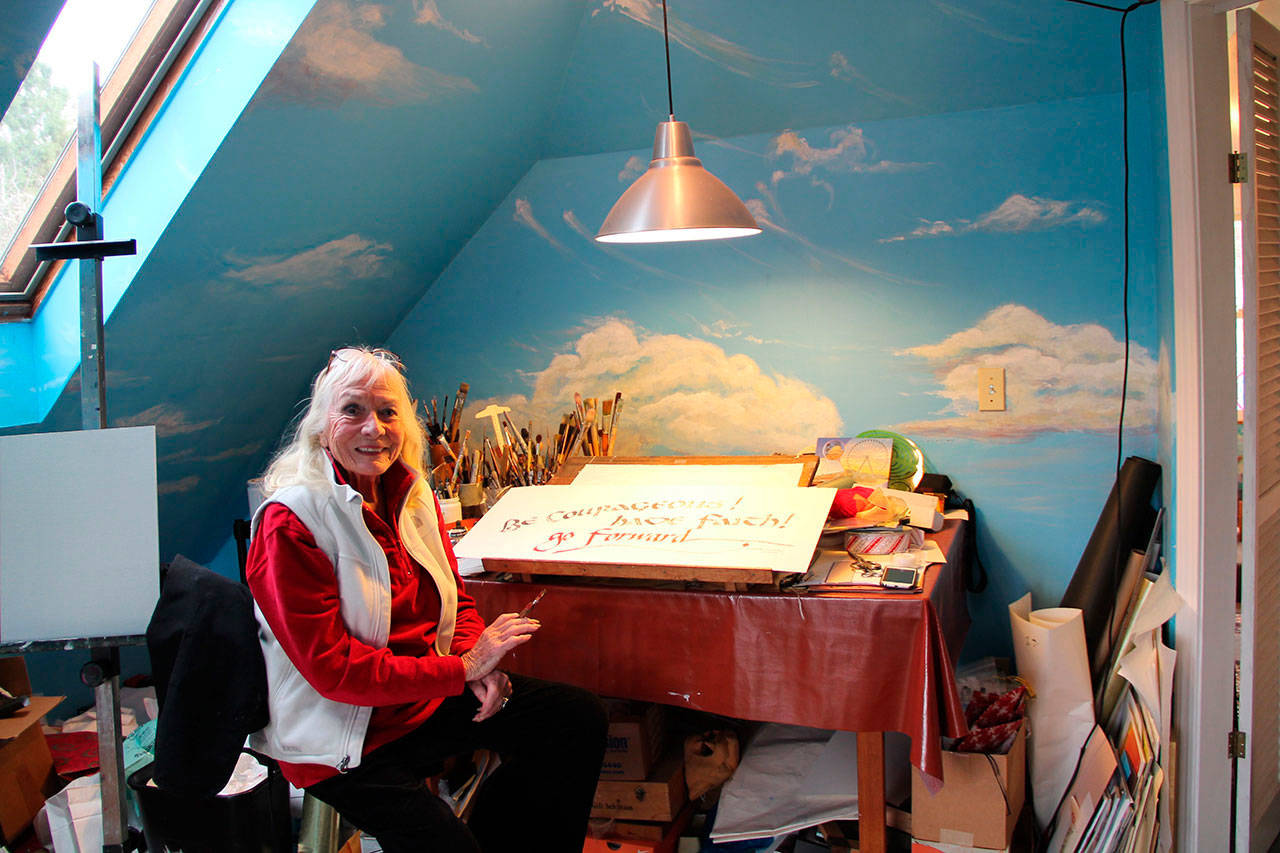 Kaj Wyn Berry in her studio (Juli Goetz Morser/Staff Photo)