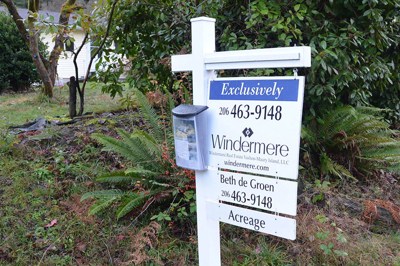There has been competition for many of Vashon’s homes for sale this year, with multiple offers, down payments of 50 percent or more, and cash offers fairly common. (Jim Westcott Photo)