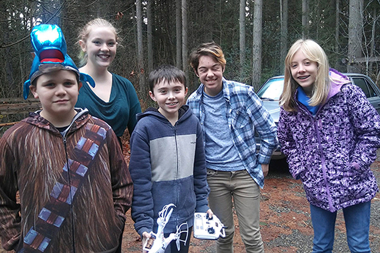 McMurray Middle Schools Sneaky Whales robotics team, from left: Andean Nicolino, Iris Bordman, Evan Hancock, Everest M and Alyssa Hawkins. Not pictured: Lou MacLaughlin and Japhy Tsiatsenhoven. (Courtesy Photo)