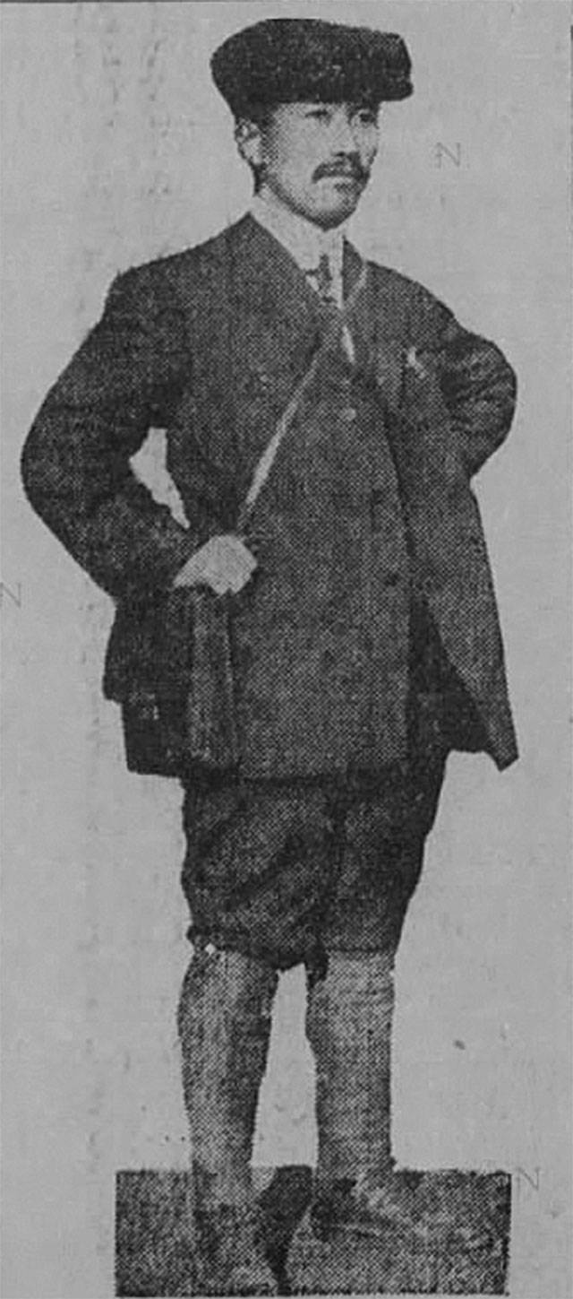 Kuichi Tanaka in 1915 (The Boston Globe Photo)