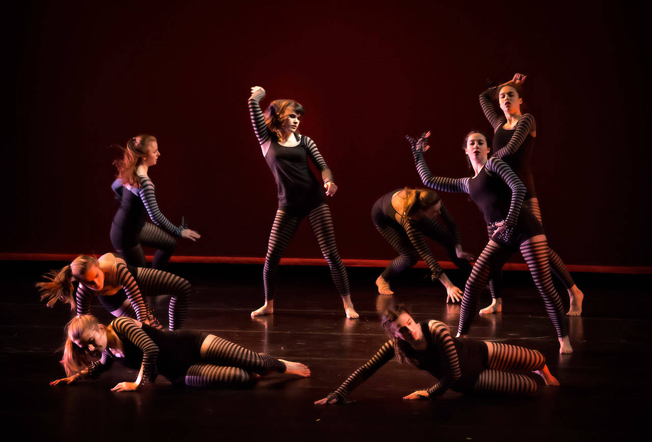 Dancers perform a student-choreographed piece in “Original Works.” (Courtesy photo)