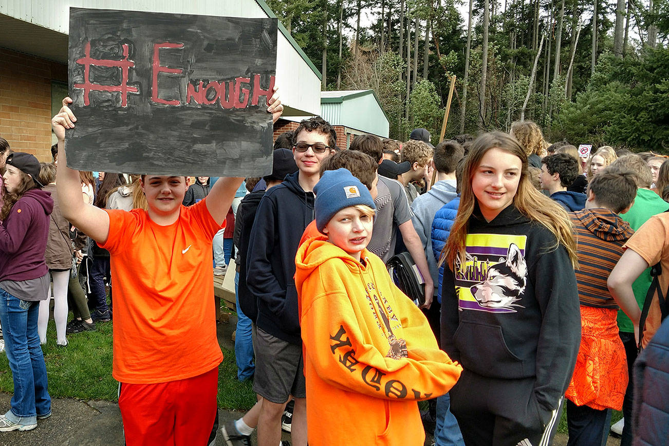 Vashon students stage gun violence walkouts on national day of protest
