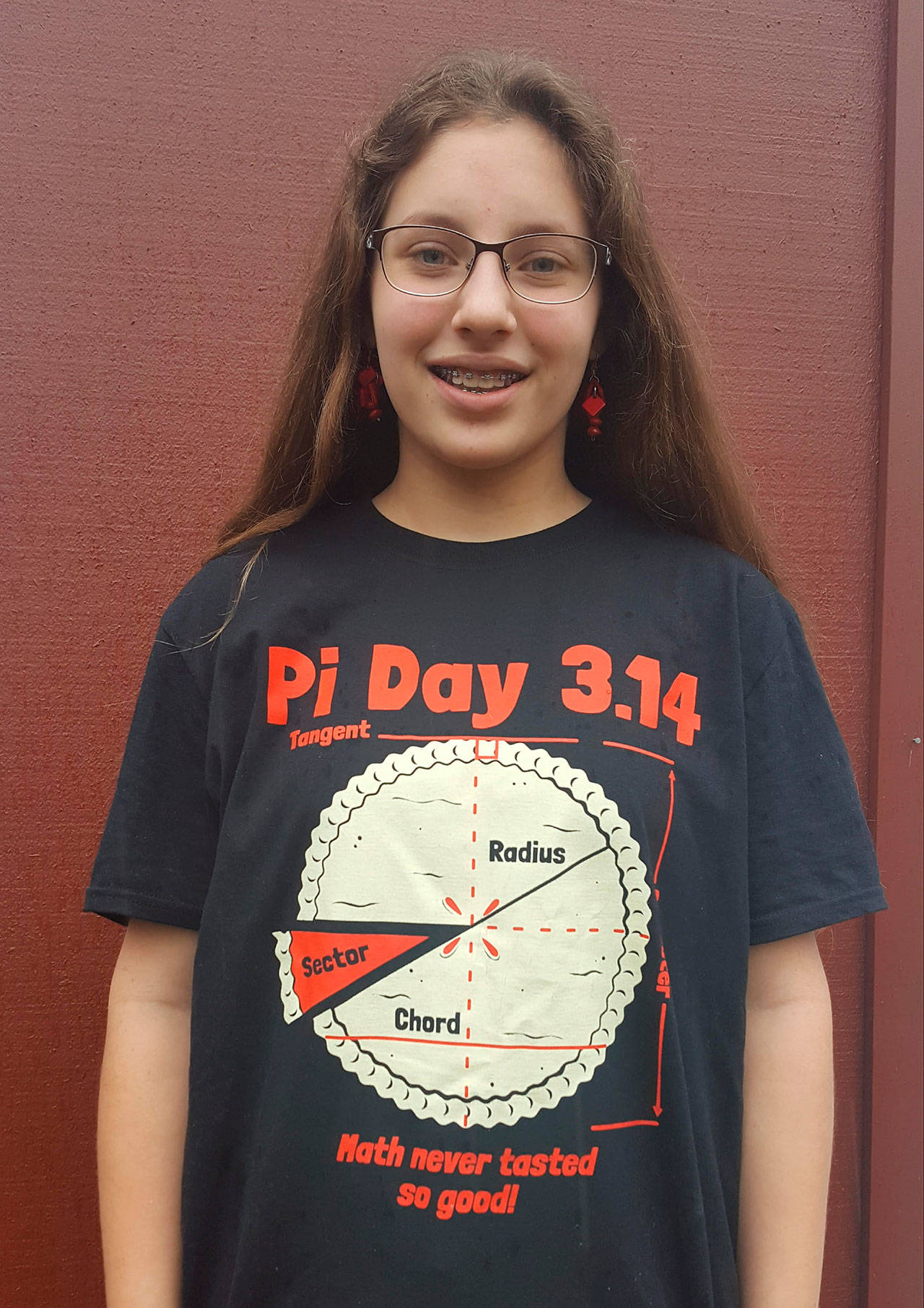 Eva Cain memorized 277 digits of Pi for her 7th grade math class. (Courtesy Photo)