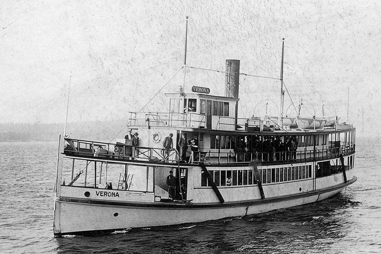 The SS Verona was built in Dockton in 1910 by the Martinolich Shipbuilding Company, which also built her sister steamers Vashon, Nisqually and Calista. (Courtesy Photo)