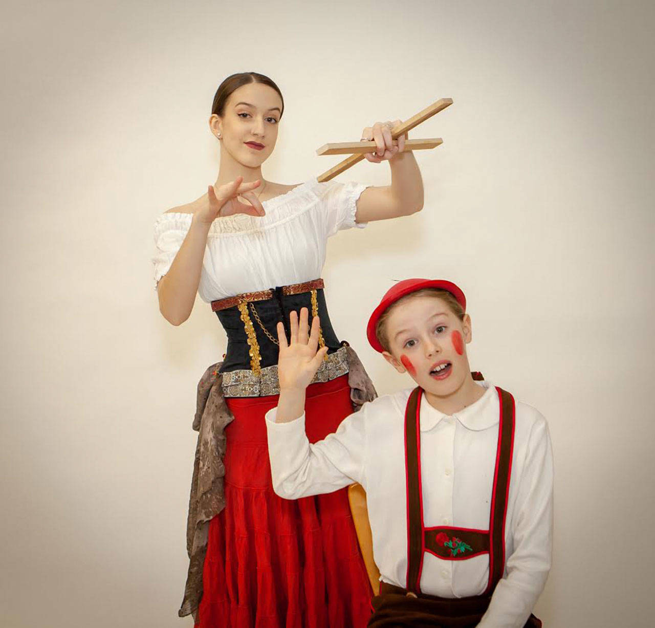 John Jeffcoat Photo                                Talia Spurlock and Gerrit van Roekel are featured dancers in “Pinocchio.”