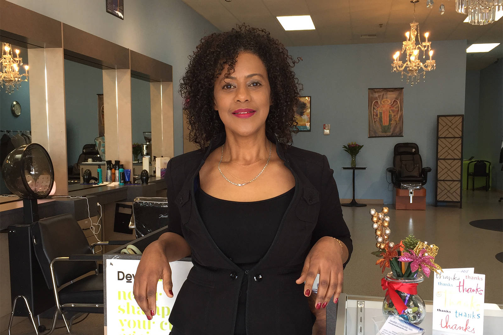 Miny Tafesse, entrepreneur and owner of Renton’s Abyssinia Hair & Beauty Clinic.