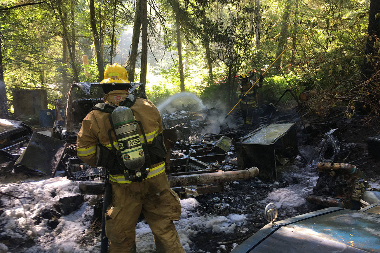 RV, cars, boat burn in weekend fire at Spring Beach