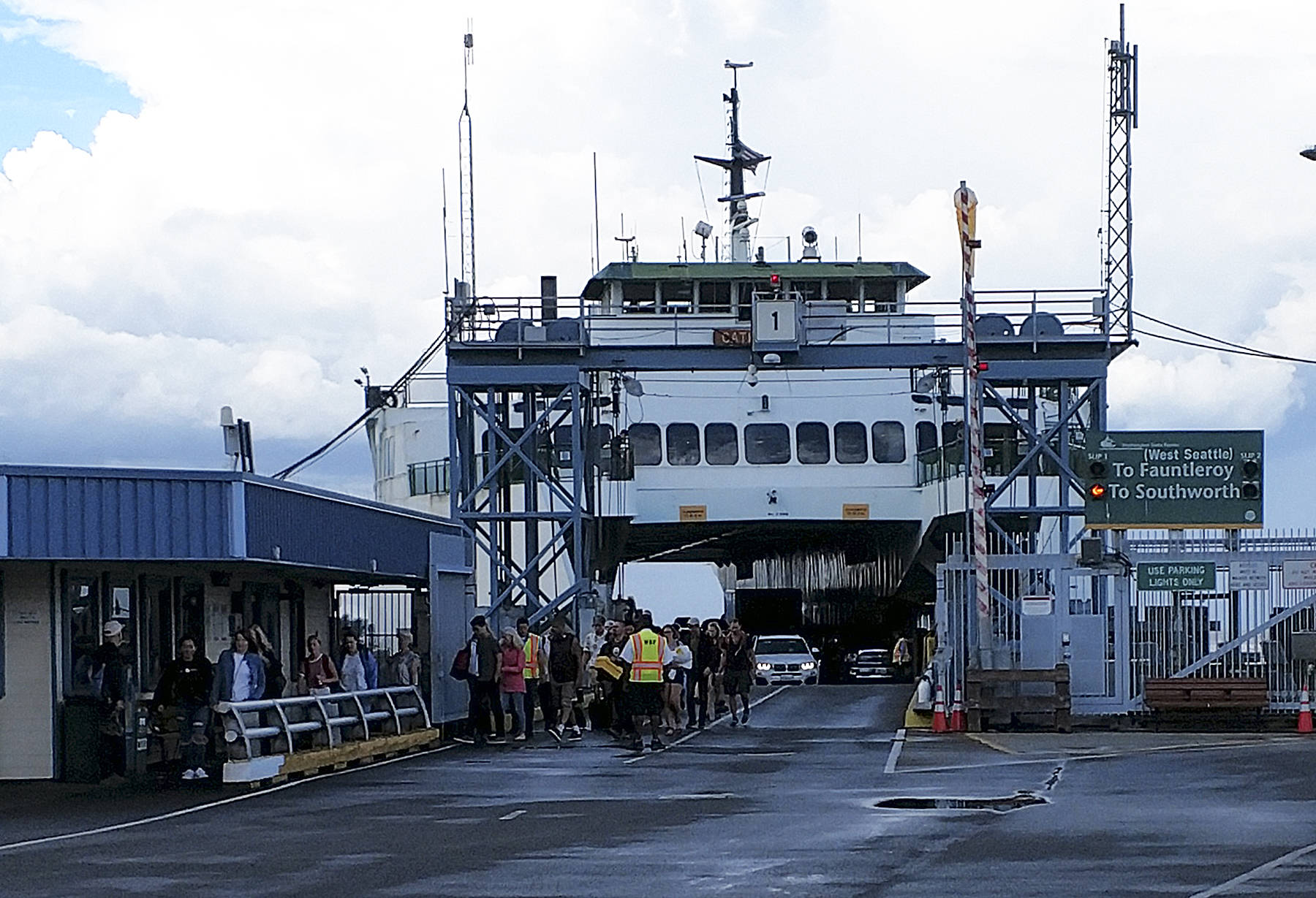 Passengers on the triangle route are among the least satisfied ferry riders in the system. (Susan Riemer/Staff Photo)